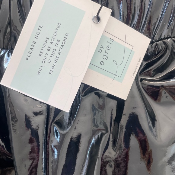 Women’s small patent leather black Janessa leggings by Egreis NWOT - Picture 3 of 8
